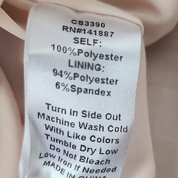 Marbled Pleated Maxi Skirt in Blue and Peach Size L - Picture 7 of 9